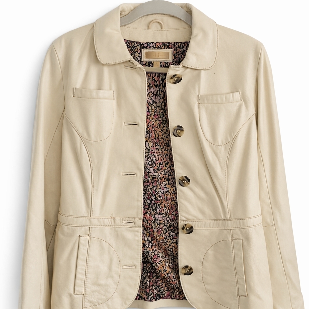 Wilsons Leather Cream Blazer